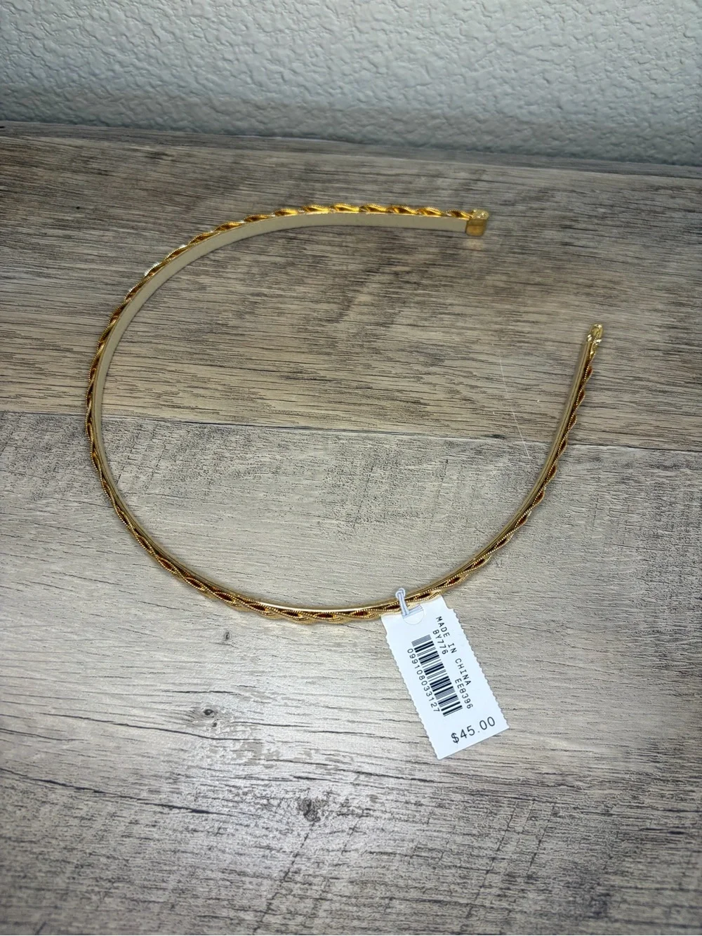 Jcrew Braided Gold Headband for Women